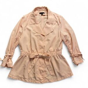 Banana Republic Light Weight Light Pink Trench Coat with Belt